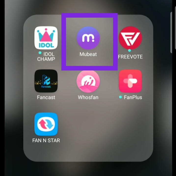 Download and Install ' MUBEAT ' APP.